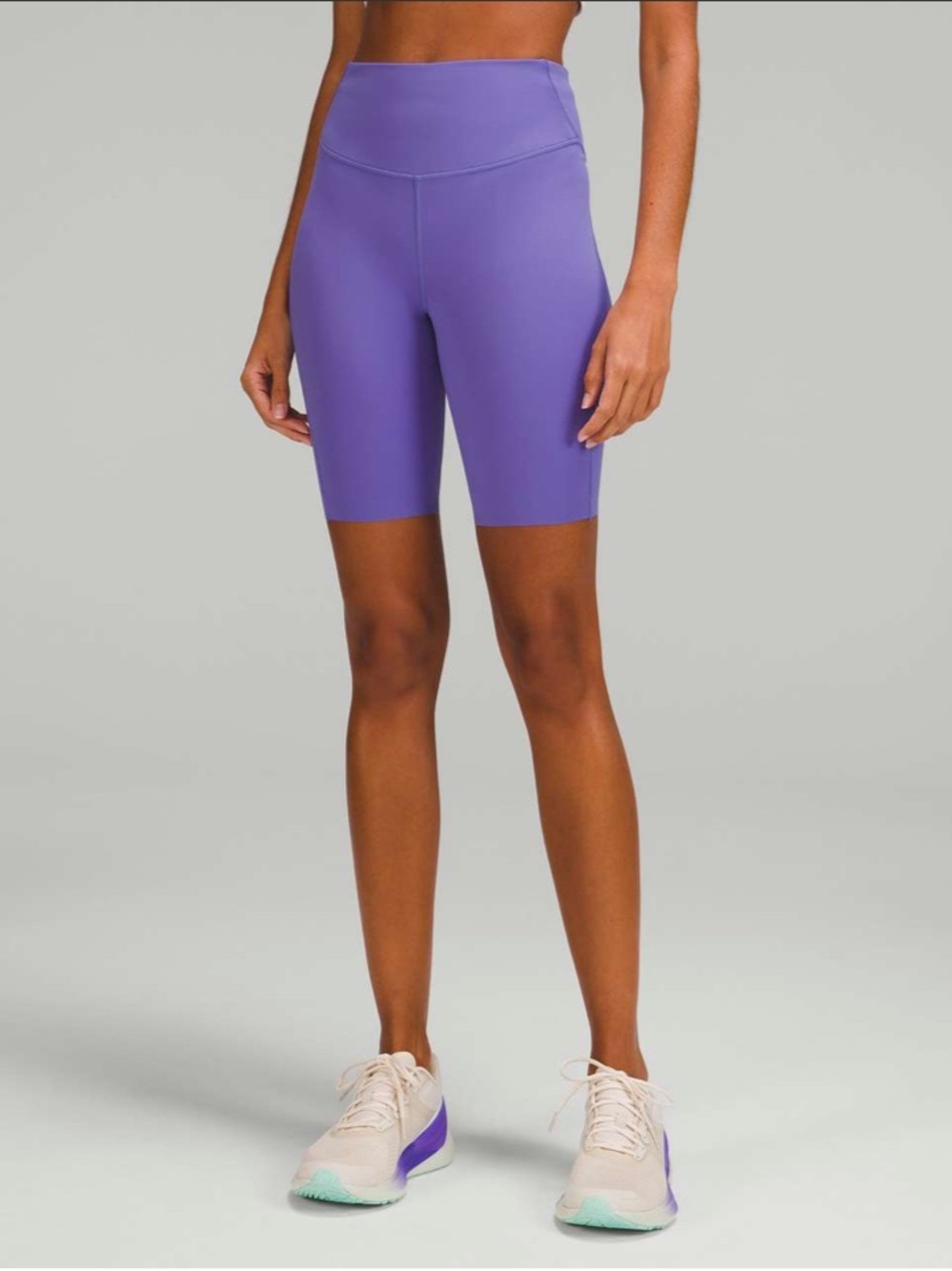 Lululemon Base Pace High-Rise Bike Short 8" Charged Indigo Size 10 Purple